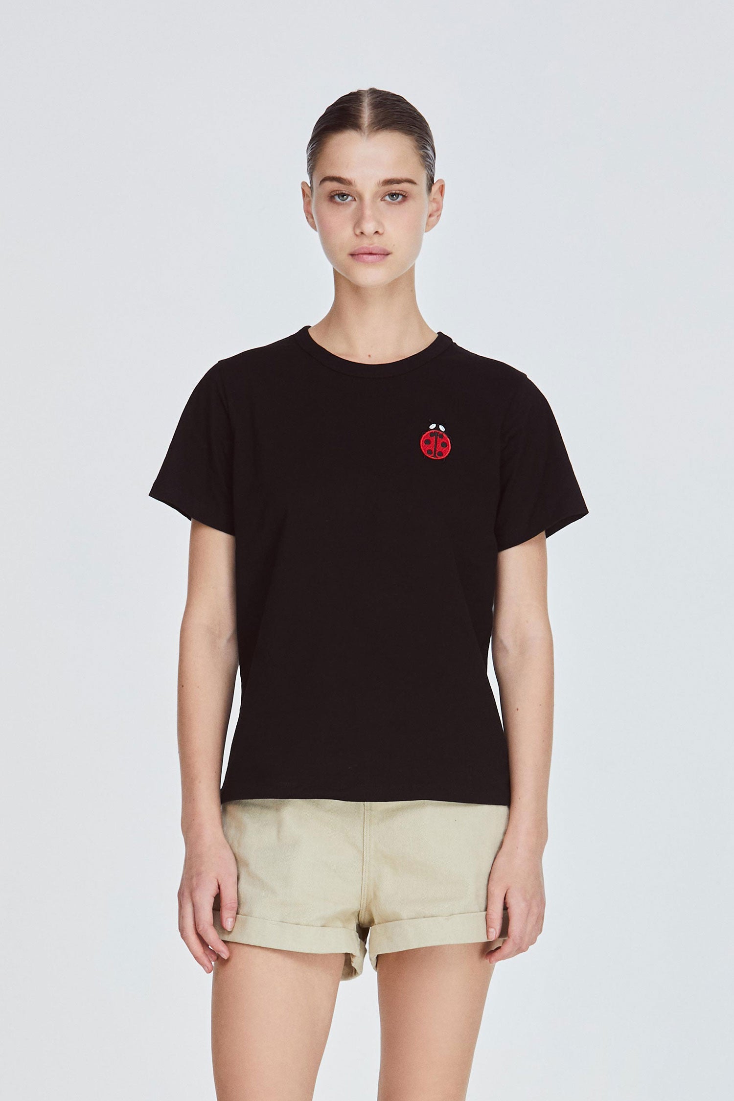Embroidered Graphic Logo Tee