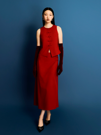 Sleeveless Chinese Knot Blouse