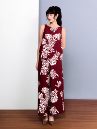 Wide Leg Floral Pants
