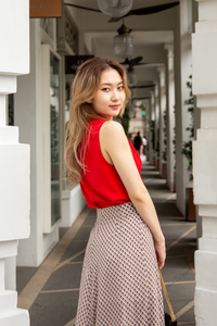 Printed Flare Skirt