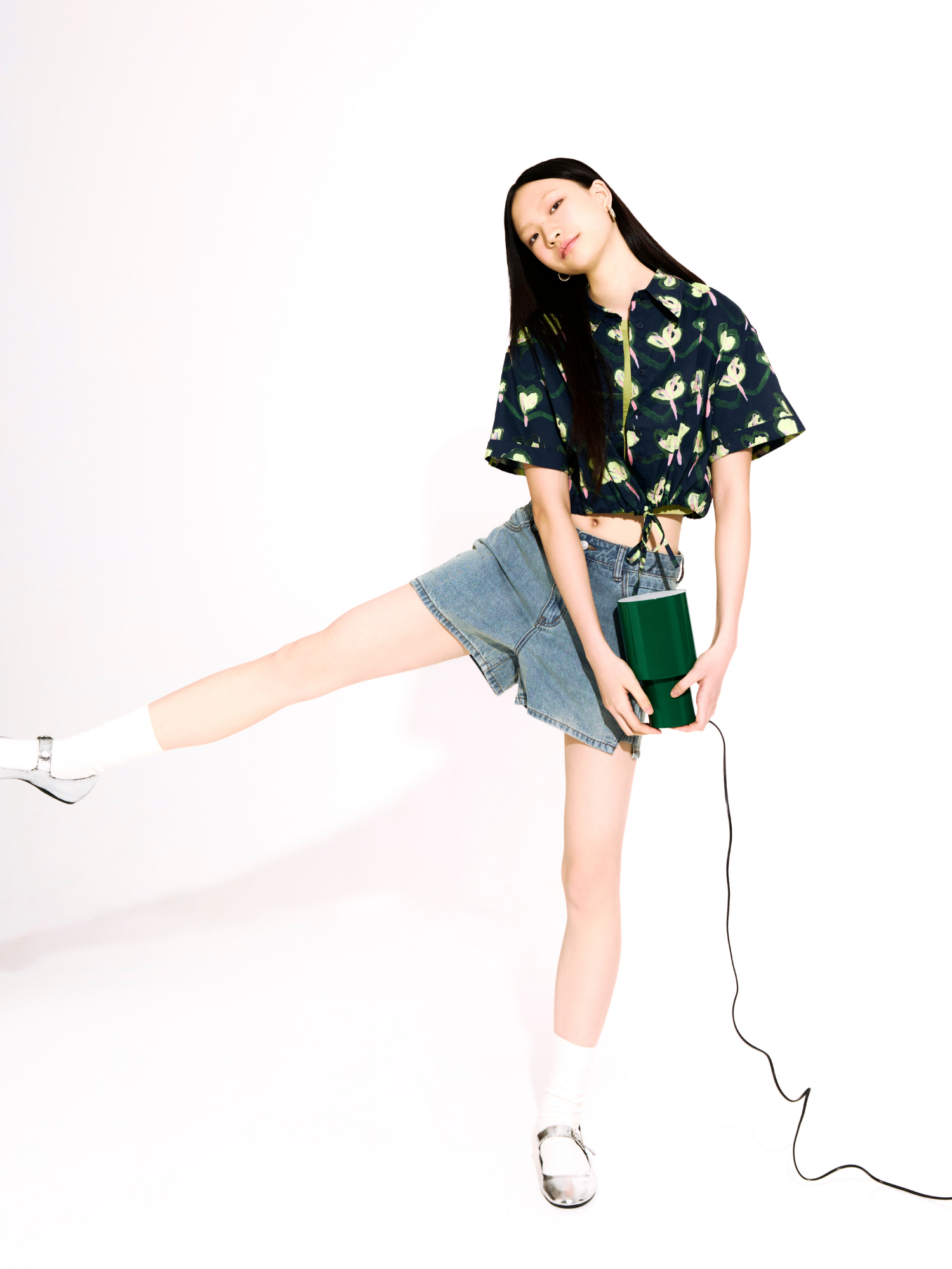 Printed Self-Tie Top