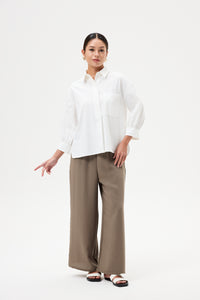 Half Concealed-Placket Shirt