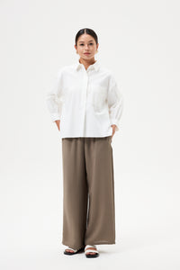 Half Concealed-Placket Shirt