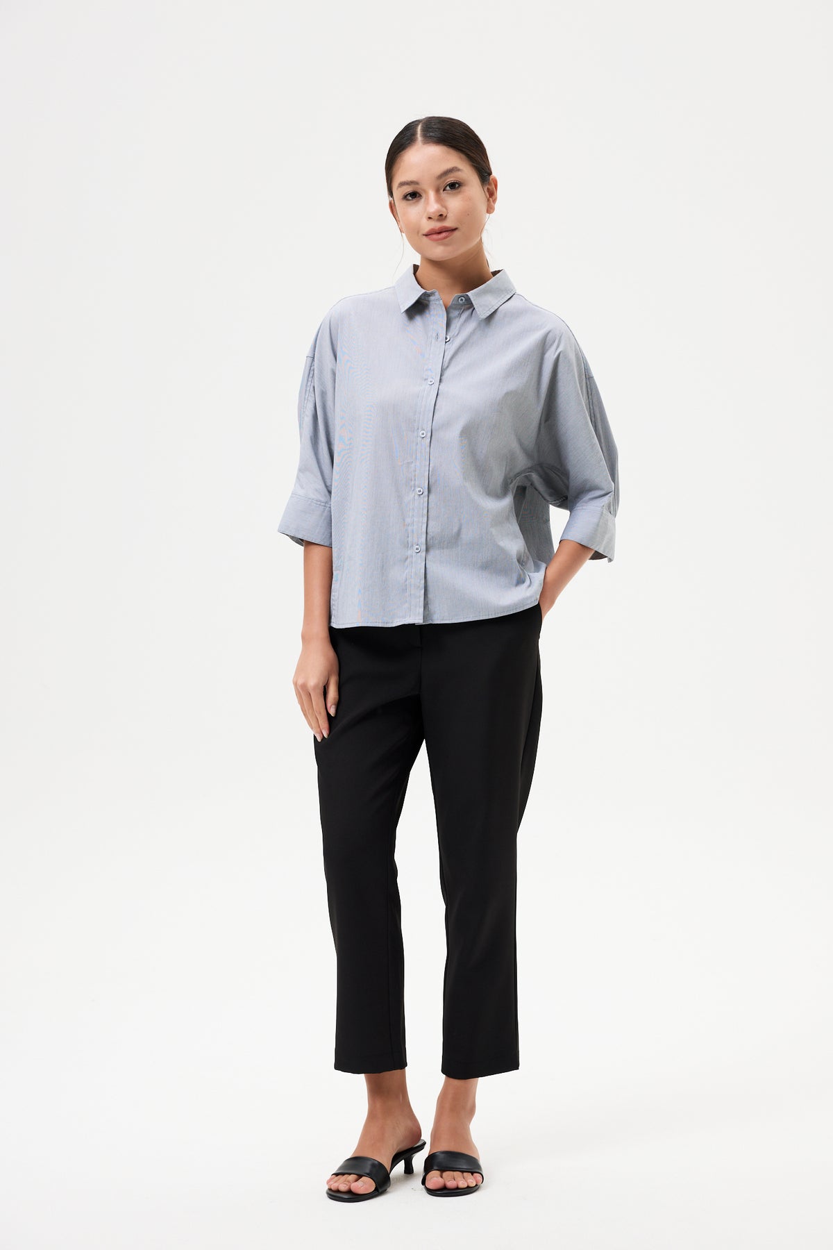 Stripes Relaxed Dolman Shirt