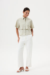 Layered Crop Shirt