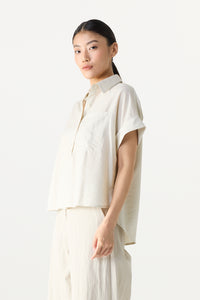Half Placket Magyar Blouse