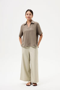 Relaxed Open Collared Shirt