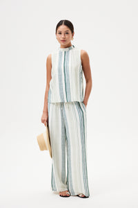 Sleeveless Striped Top