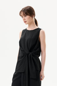 Asymmetrical Tie-Knot Flare Top