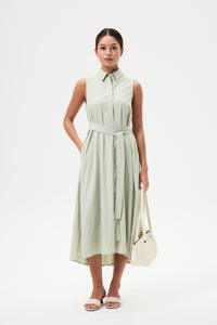 Collared Sleeveless Dress