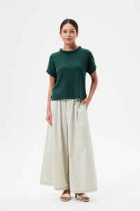 Stuffed Neckline Magyar Knit Top
