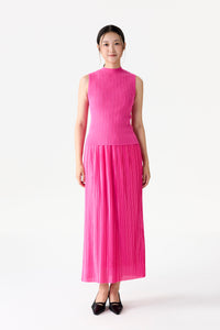Sleeveless Ribbed Knit Top