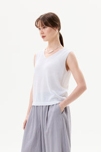 Lurex Folded Cuff Magyar Knit Top