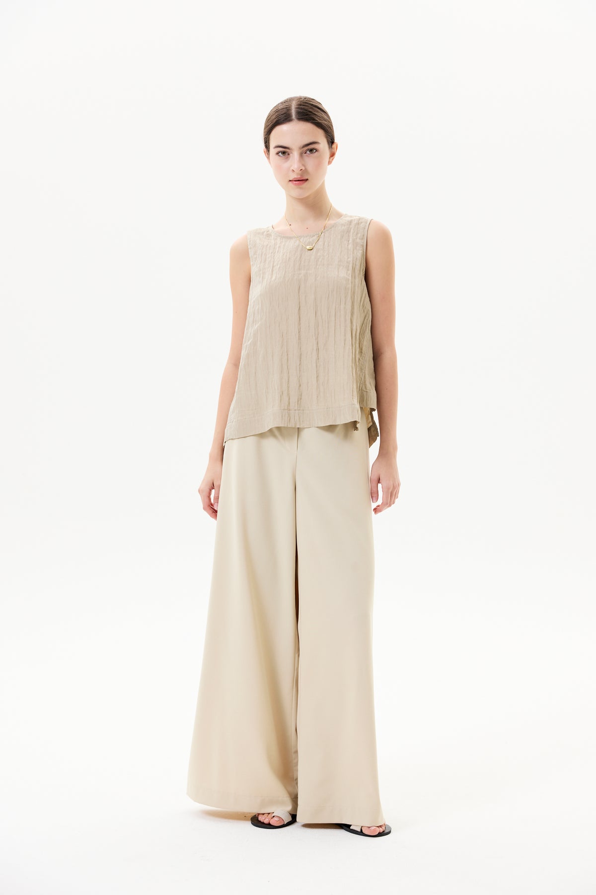 Wide Leg Straight Pants