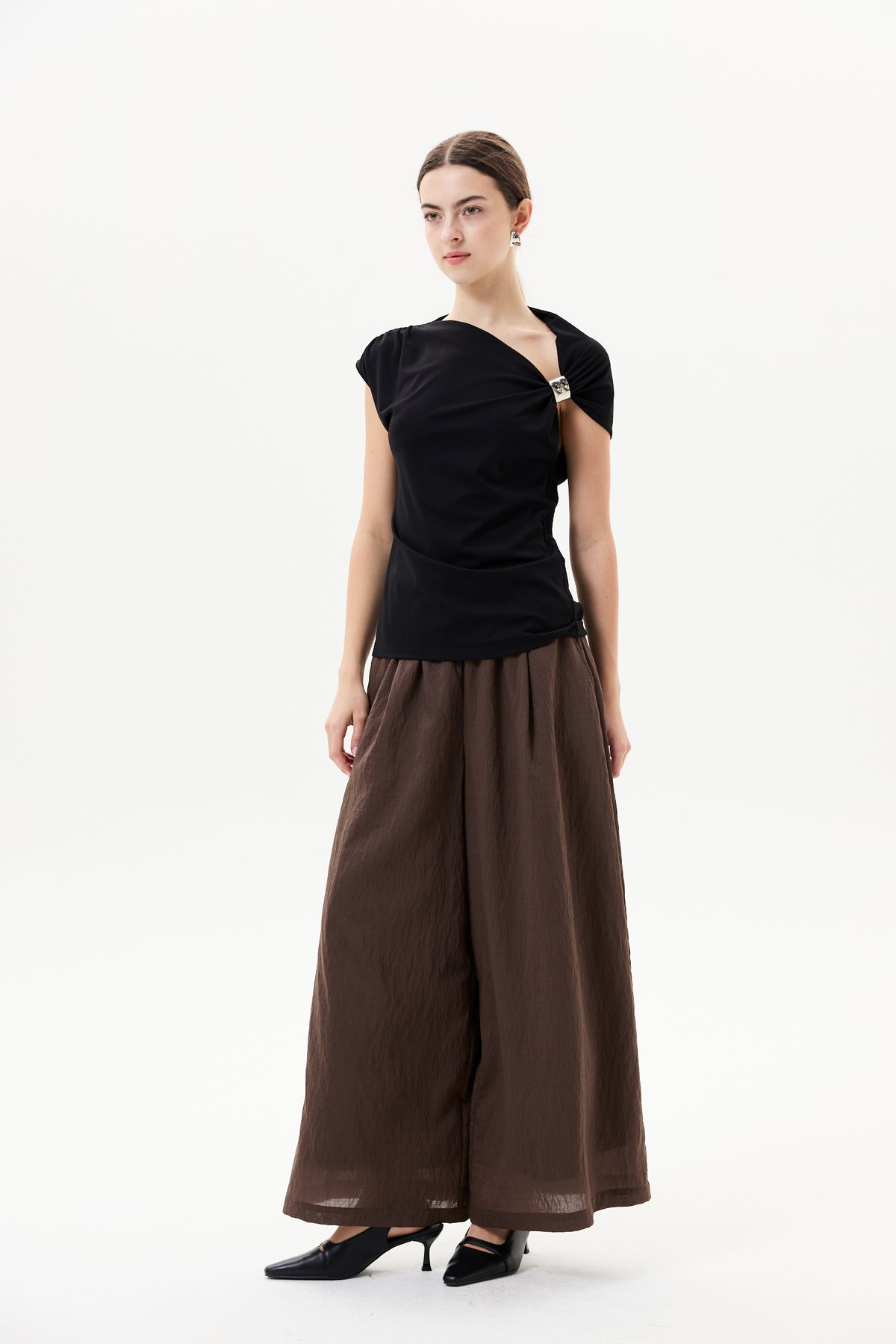 Elasticated Wide Leg Pants
