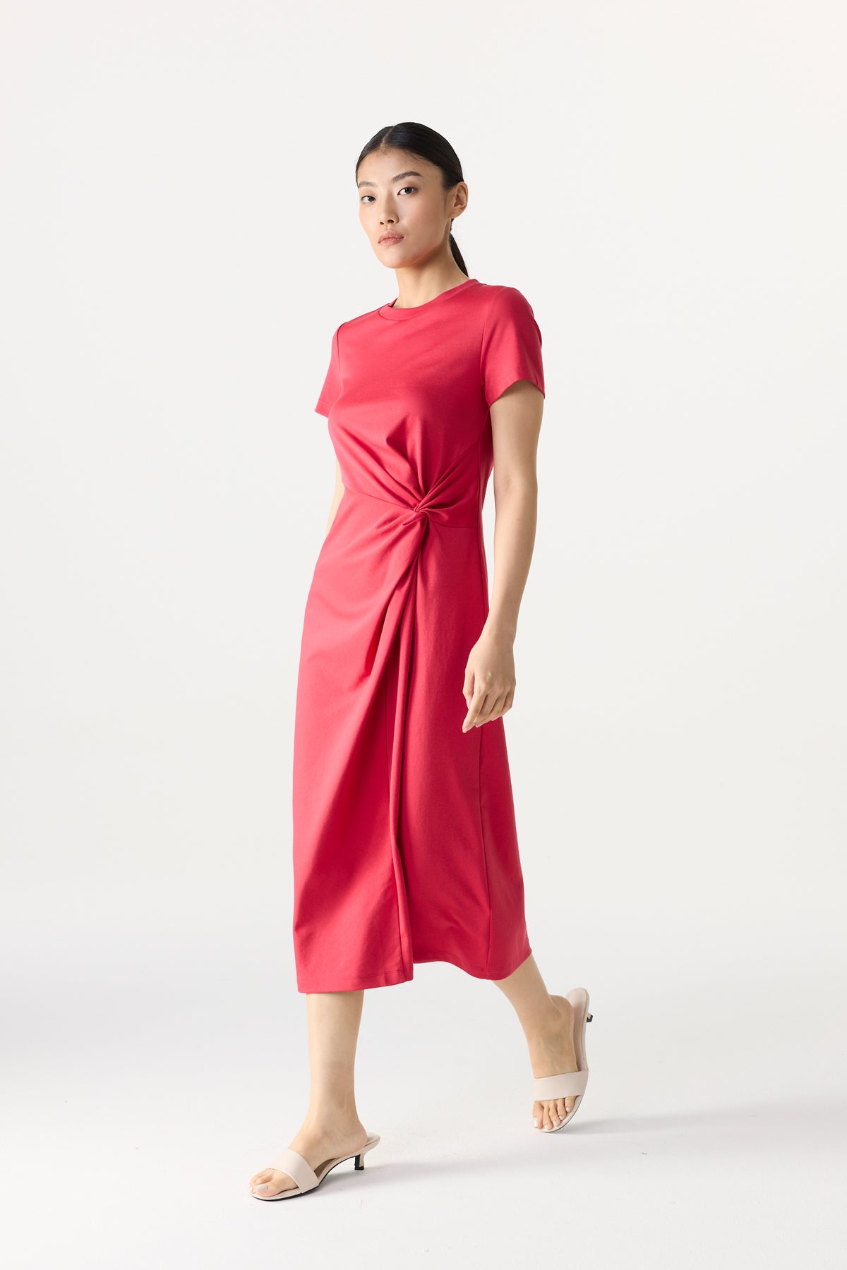Twist Knot Jersey Dress