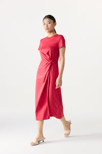 Twist Knot Jersey Dress