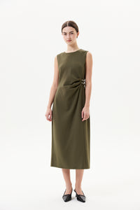 Sleeveless Buckle Straps Dress