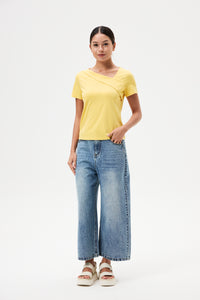Asymmetrical Neck Blouse