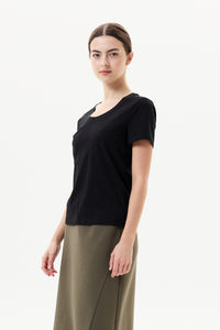 Scoop Neck Jersey Top