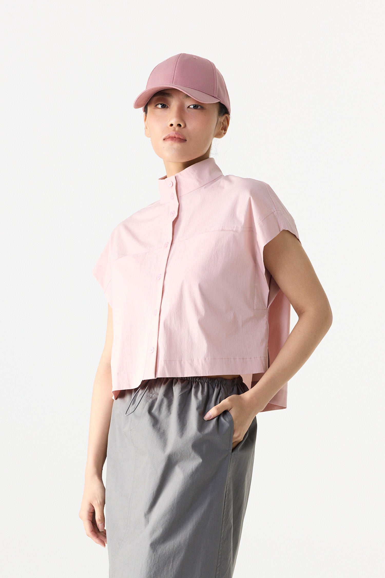 High-Neck Magyar Vest Top
