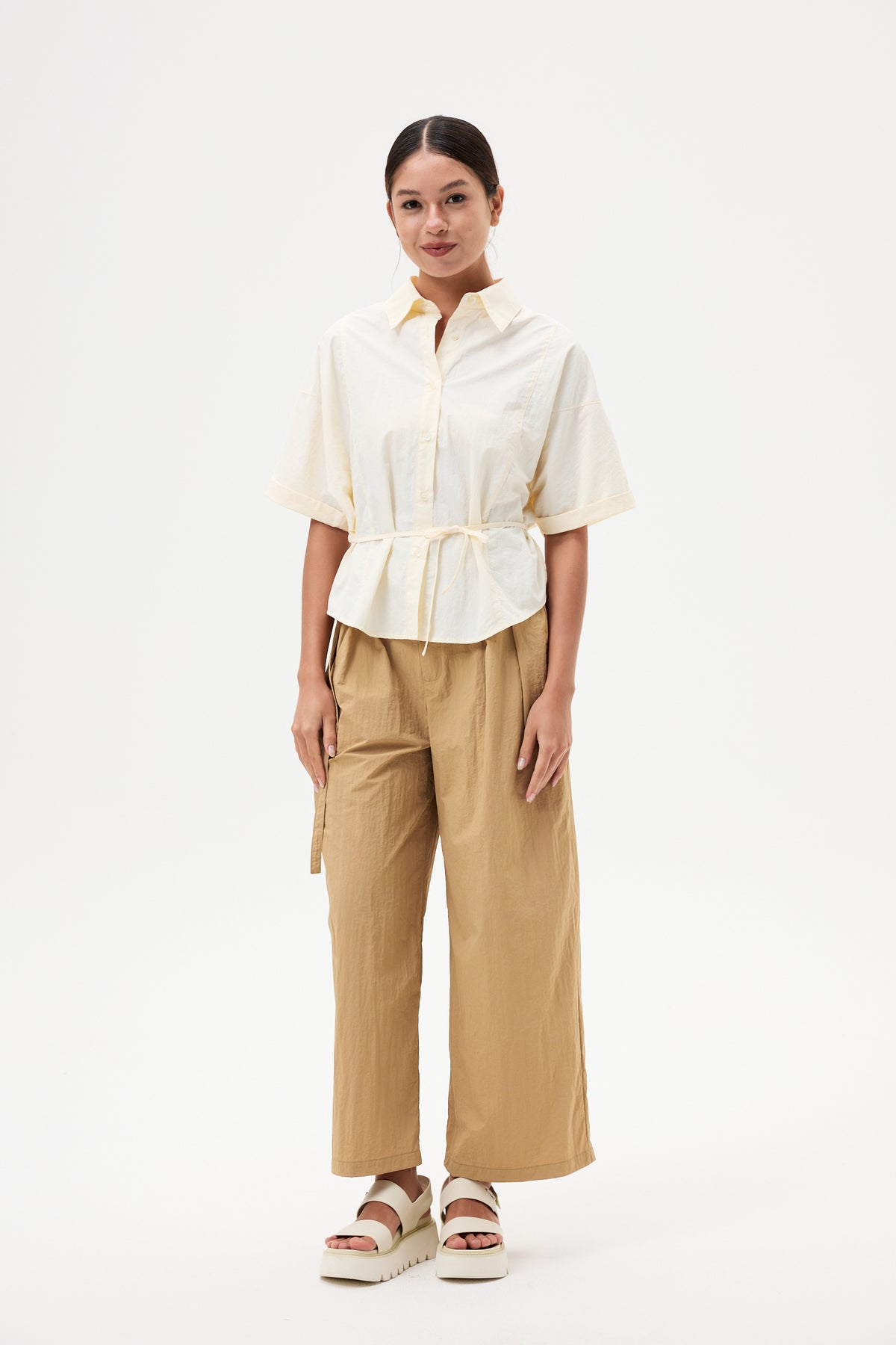 Magyar Buttondown Panel Shirt Top