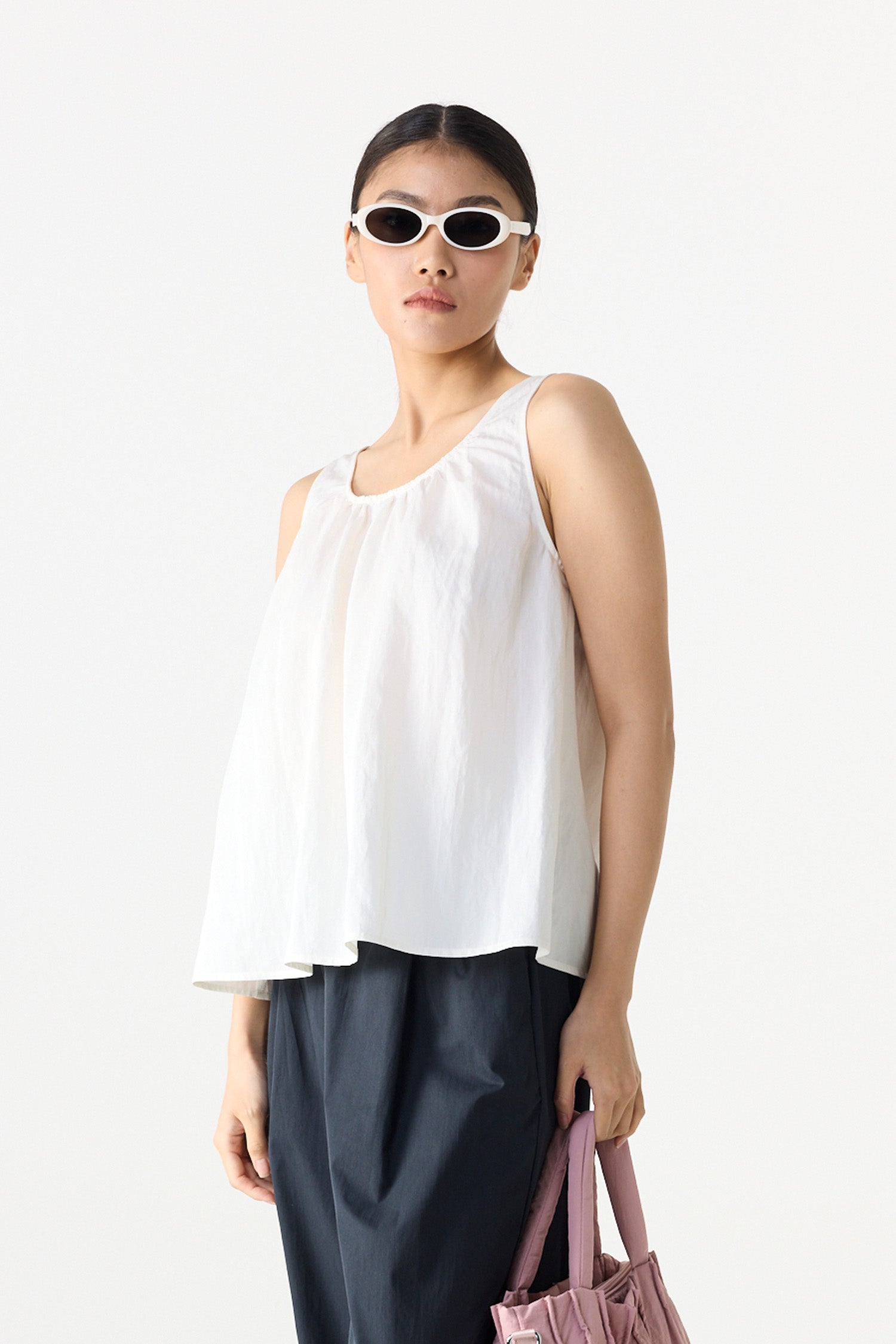 A-Line Gathered Tank Top