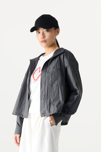 Lightweight Drawstring Hooded Top