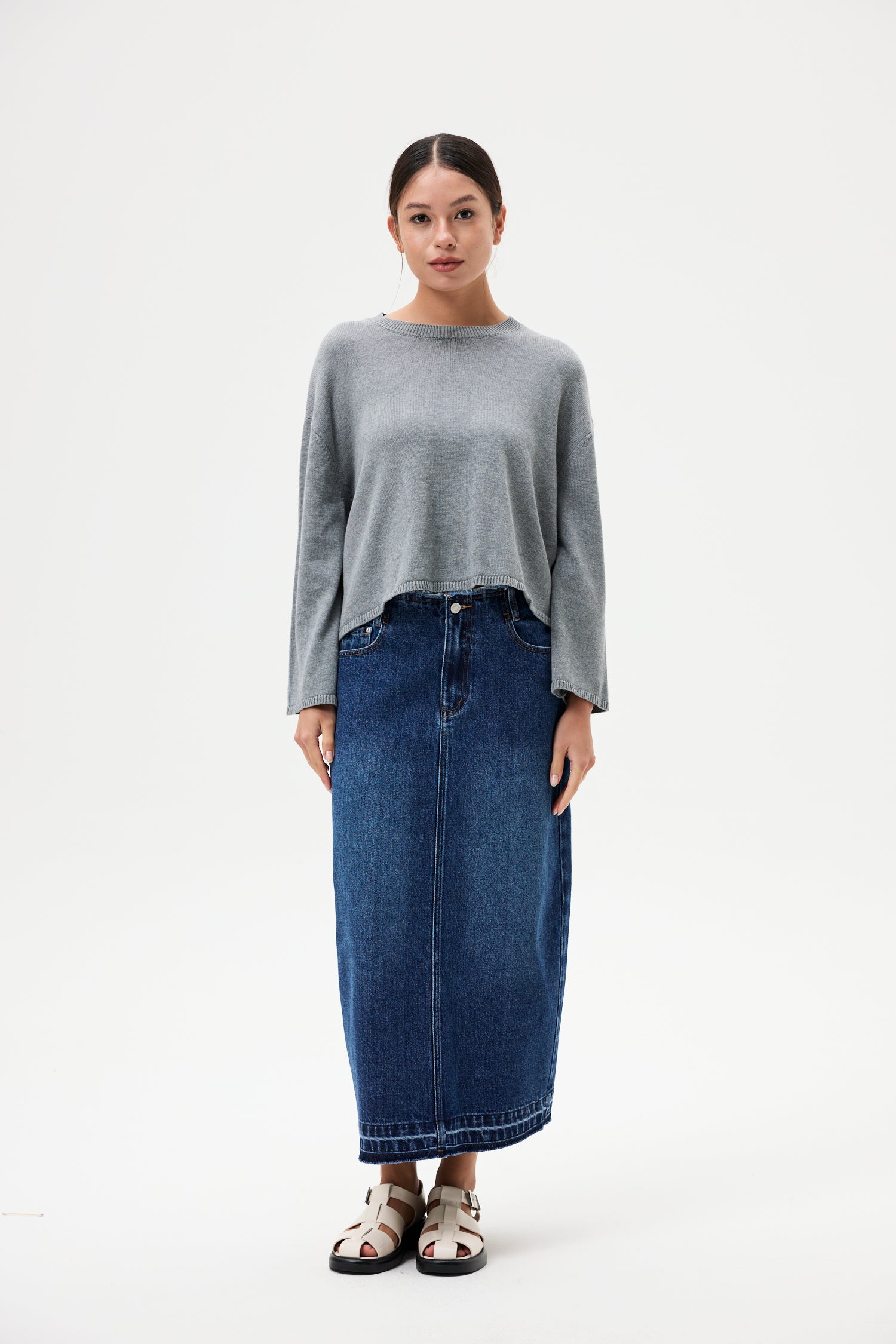 Oversized Flare Knit Top