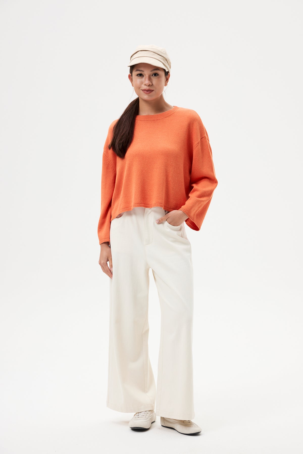 Oversized Flare Knit Top