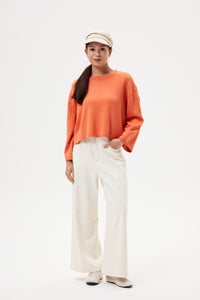 Oversized Flare Knit Top