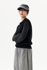Fishnet Knit Vest