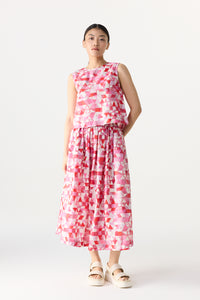 Printed Elasticated A-Line Skirt