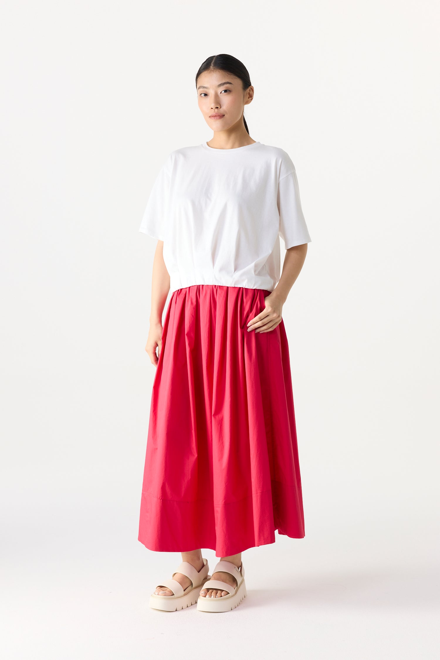 Elasticated A-Line Skirt