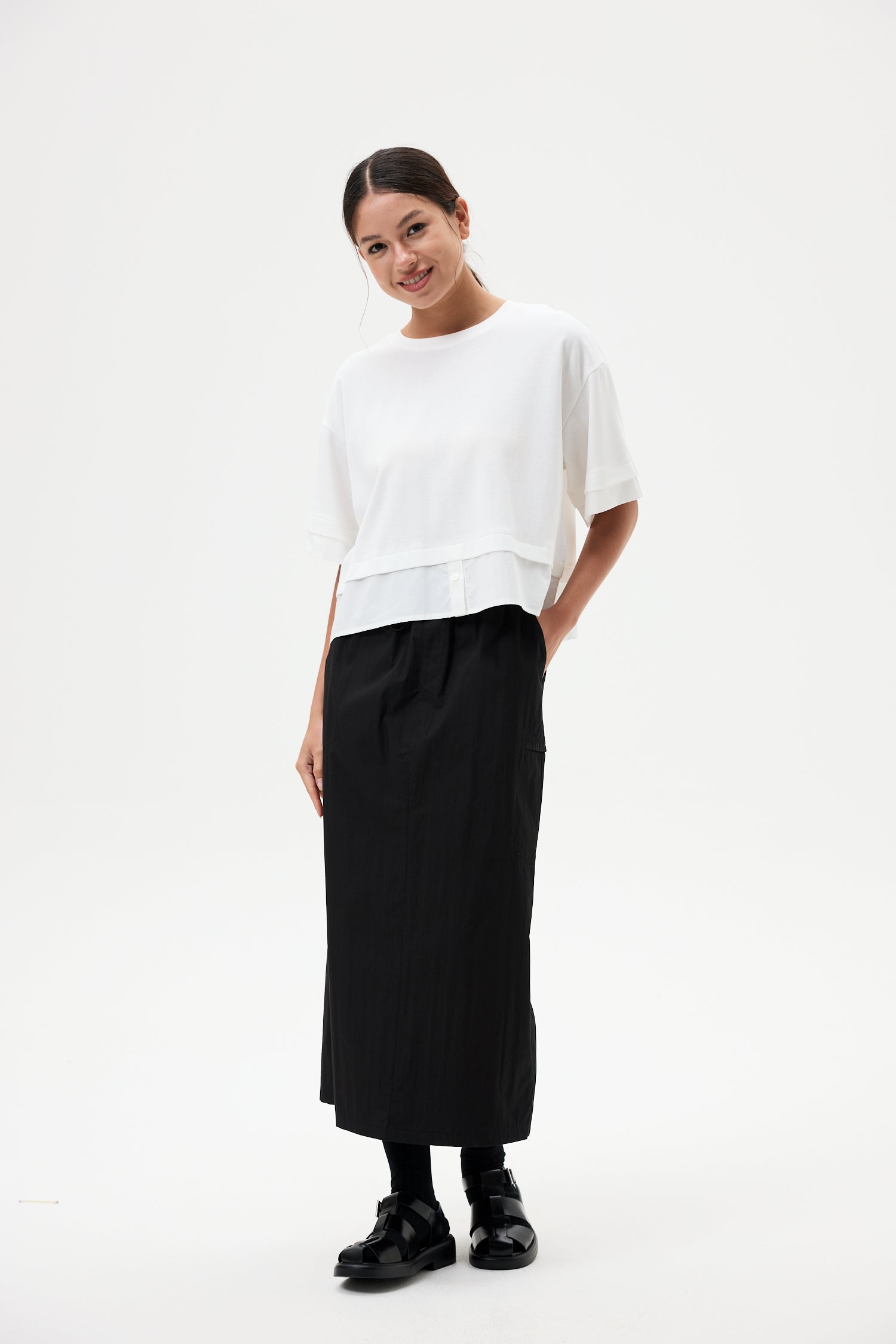 Elasticated Straight Cut Skirt