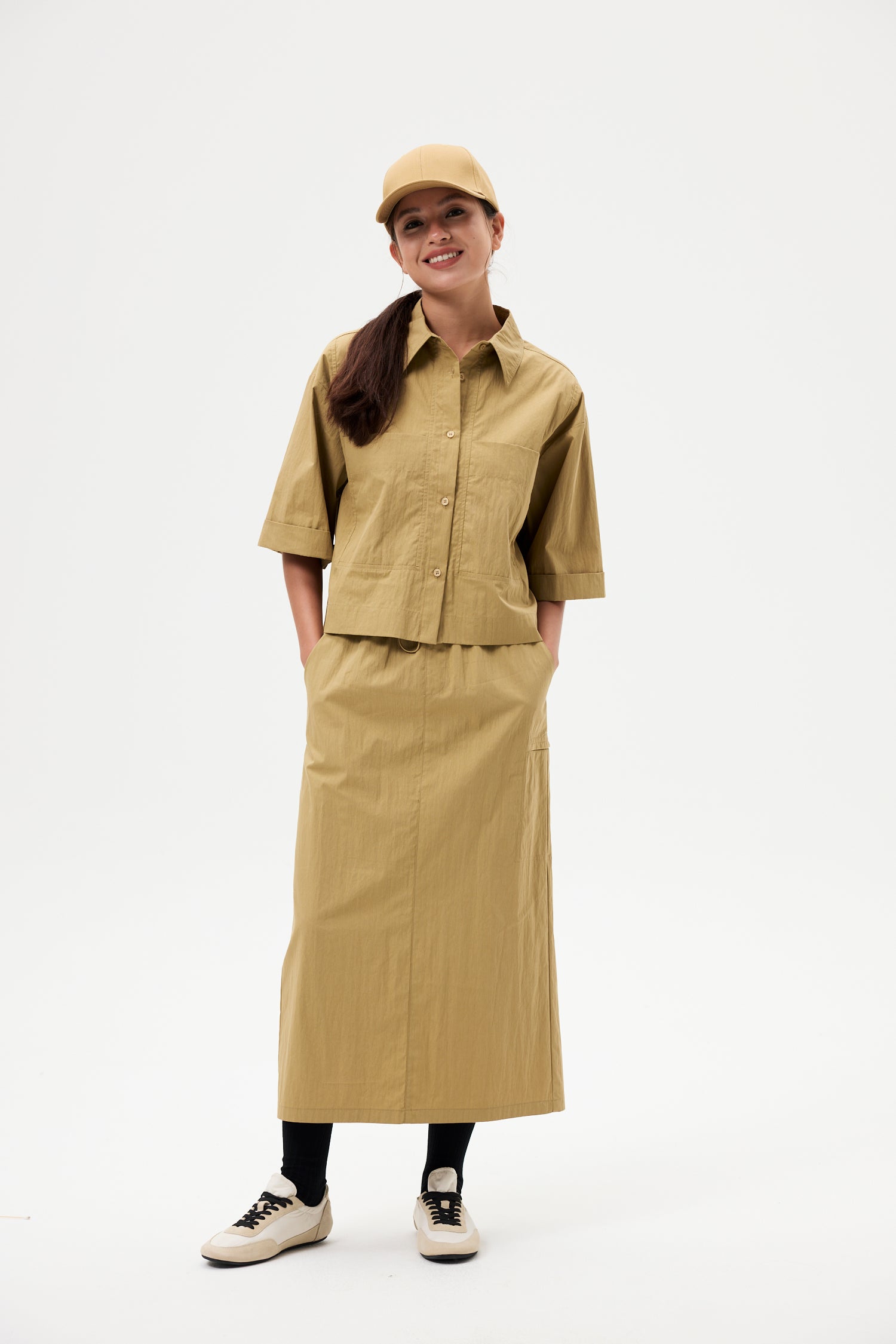 Elasticated Straight Cut Skirt