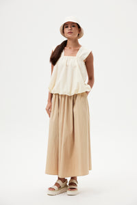 Elasticated A-Line Flare Skirt