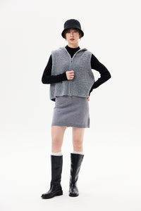 Stretch Knit Mini Skirt