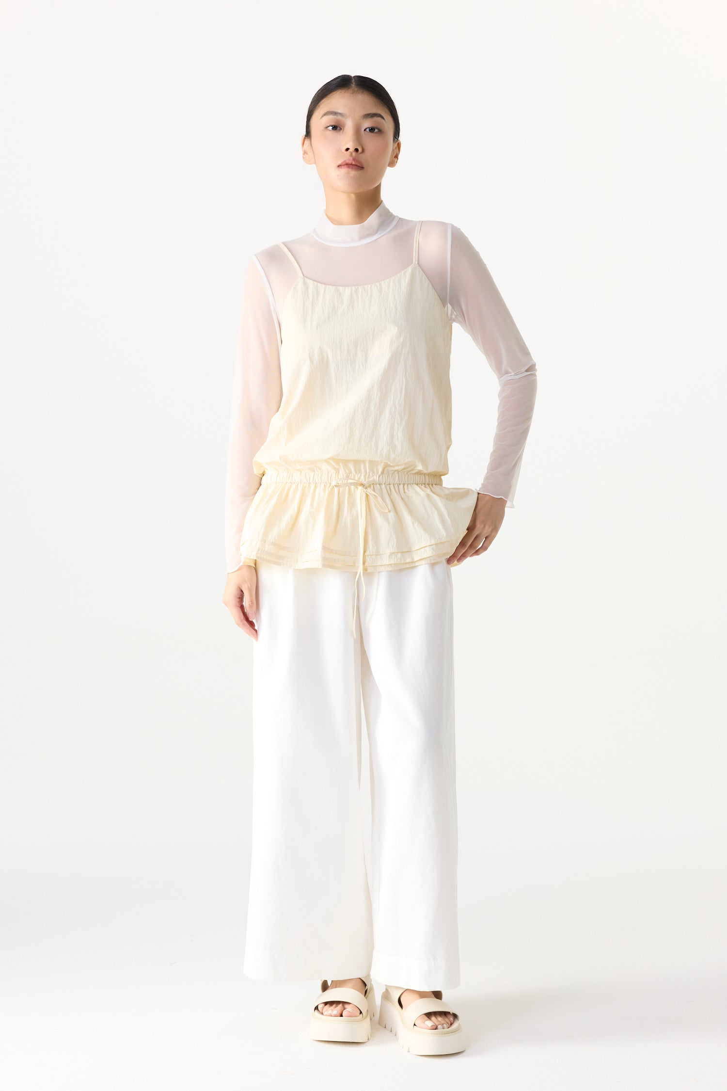 High-Neck Long Tee