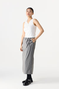 Sleeveless Snap Button Knit Top
