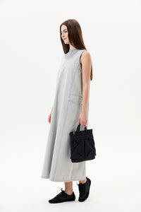 Functional Sleeveless Denim Dress