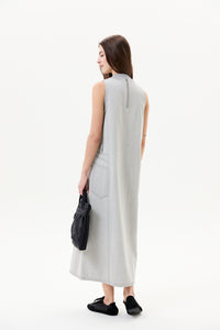 Functional Sleeveless Denim Dress