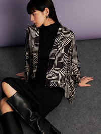 Printed Kimono Cardigan