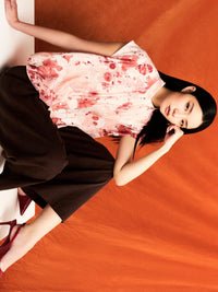 Wide Leg Sheen Trousers