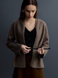 Belted Open Front Cardigan