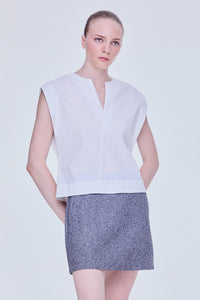 Surpliced Round-Neck Top
