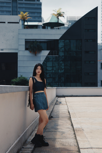 Denim Corset Top