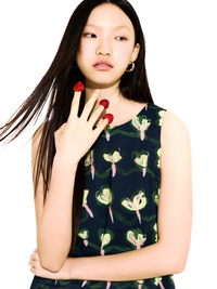 Printed Mini Shift Dress