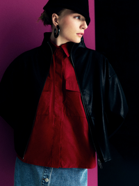 Pocketed Boxy Shirt Top