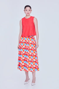 Diagonal Button Tank Top